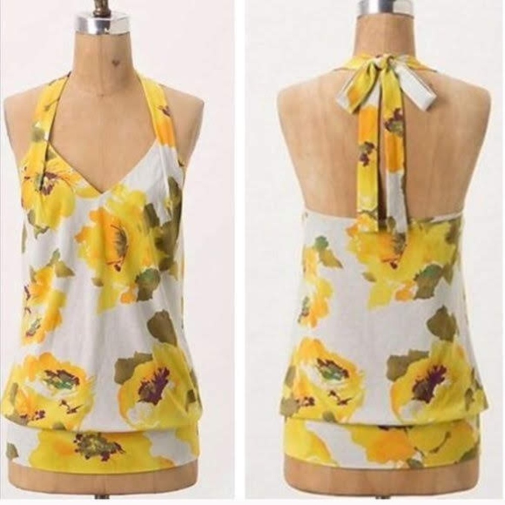 NWT! Anthropologie, Postmark Gilded Lilly Top